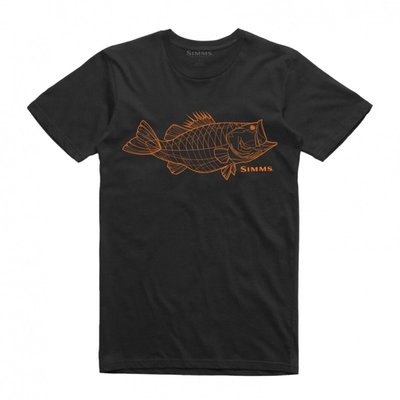 Футболка Simms Bass Line T-Shirt Black XL (13434-001-50) 2220548 фото