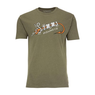 Футболка Simms Special Knot T-Shirt Military Heather L (13532-914-40) 2220598 фото