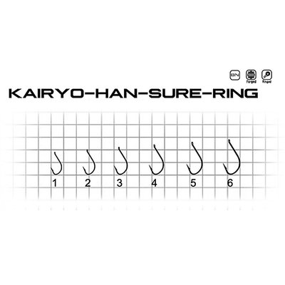 Гачок Fishing ROI Kairyo-Han-Sure-Ring №1 (вушко) 13шт. 147-04-001 фото