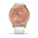 Спортивний годинник Garmin Vivomove Style рожеве золото з білим силіконовим ремінцем 010-02240-20 фото 6