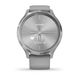 Спортивний годинник Garmin Vivomove 3 зі сріблястим сталевим безелем, сірим корпусом та ремінцем 010-02239-20 фото 7