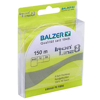 Шнур Balzer Iron Line 8x Yellow 150м 0.24мм 19,5кг (жовтий) 12661 024 фото